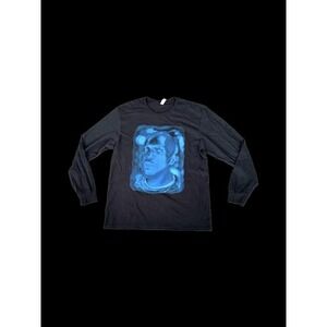 90's Russell DMX Long Sleeve Shirt Large Black Belly‎ Movie Graphic Rap Tee Y2K